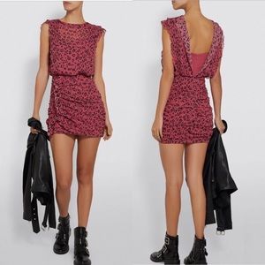 all saints animal print dress